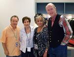 Bobby G. Rice, Joanne Cash Yates, and George Hamilton IV at a show in Somerset, KY, on May 21, 2010